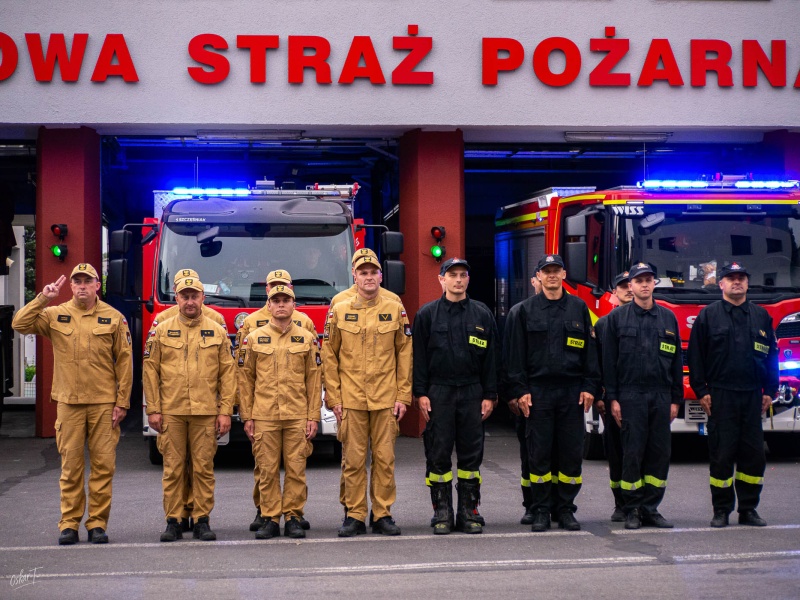 Strażacy z Rybnika oddali hołd koledze z OSP Sierakowice
