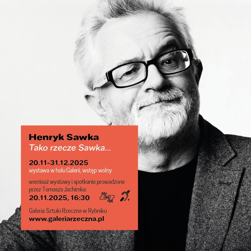 Wernisaż Henryka Sawki w Rybniku. Mistrz satyry i kreski w Galerii Sztuki Rzeczna