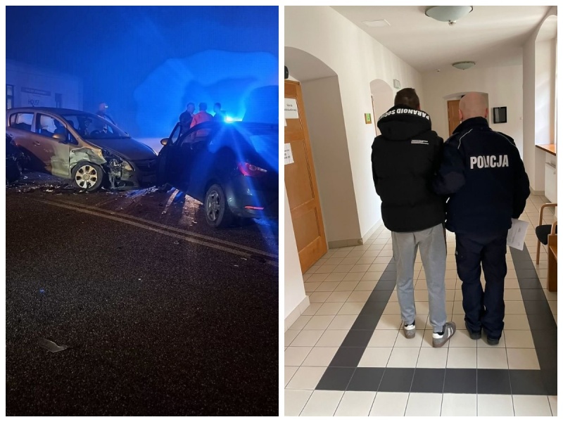 Mieszkaniec powiatu rybnickiego spowodował kolizję mając zakaz prowadzenia pojazdów. Jest już za kratami!