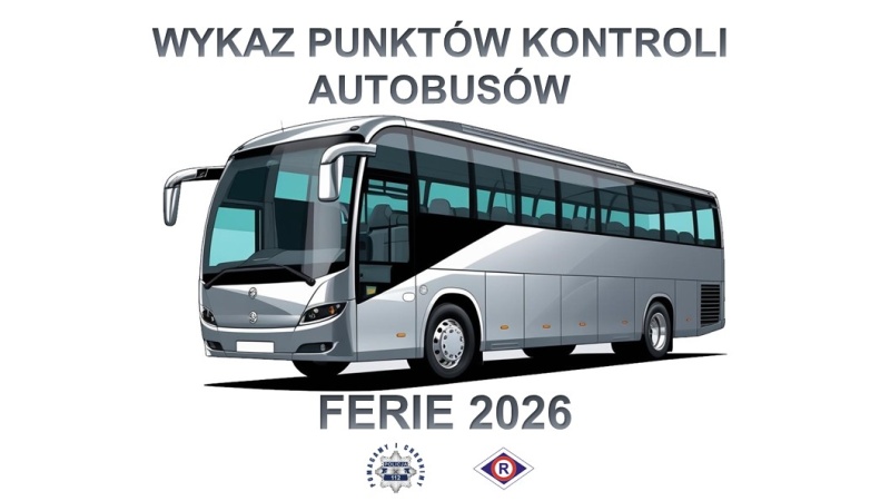 Ferie 2026. Wykaz punktów kontroli autobusów
