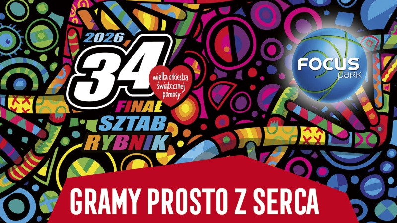 Gramy prosto z SERCA! Focus Park w Rybniku kolejny raz zagra z WOŚP