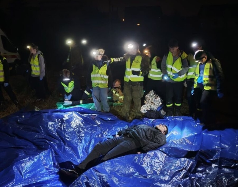 Nocne manewry młodych ratowników w Rybniku. Ponad 170 uczestników w akcji