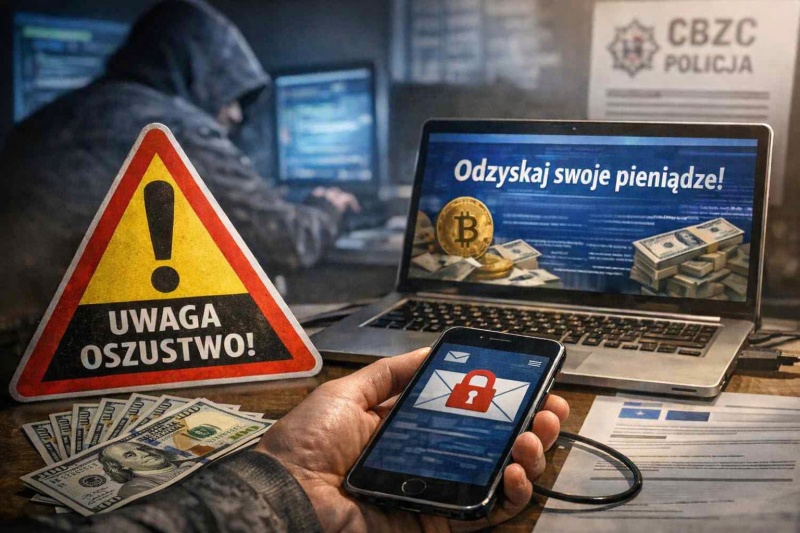 Drugi cios dla ofiar ZondaCrypto. Służby ostrzegają przed fałszywymi ofertami odzyskania pieniędzy