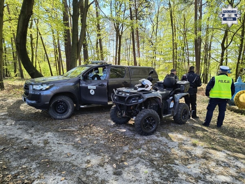 Leśne ścieżki to nie tor wyścigowy. Policja i Straż Leśna reagują