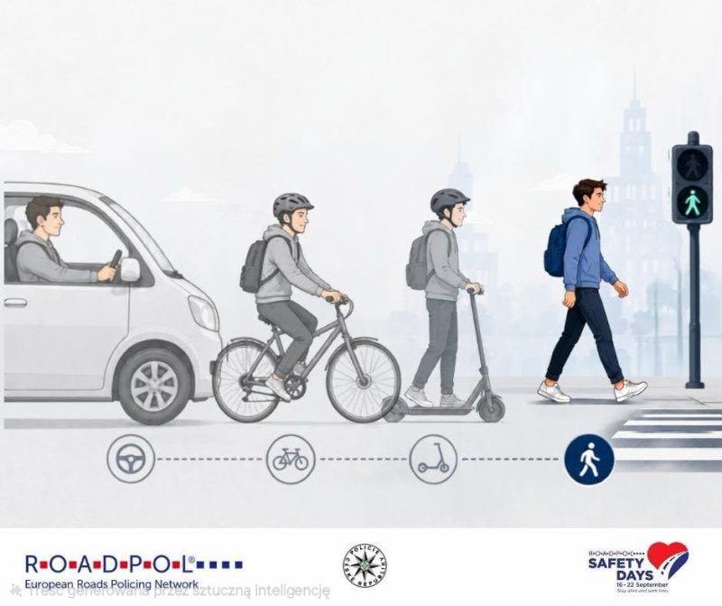 ROADPOL Safety Days 2026. Tydzień działań na rzecz bezpieczeństwa na drogach