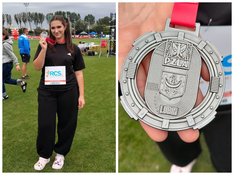 Srebrny medal mistrzostw Polski dla uczennicy ZST Rybnik. Magdalena Majewska wicemistrzynią U16