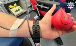 Akcja krwiodawstwa przed rybnicką komendą - Serwis informacyjny z Raciborza - naszraciborz.pl