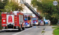 Pożar opuszczonego budynku przy Młyńskiej w Rybniku. Policja ustala przyczynę - Serwis informacyjny z Raciborza - naszraciborz.pl
