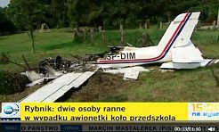 Rozbił się samolot. Dwie osoby ranne - Serwis informacyjny z Wodzisławia Śląskiego - naszwodzislaw.com