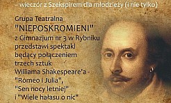 Shakespeariada – wieczór z Szekspirem dla młodzieży i nie tylko  - Serwis informacyjny z Wodzisławia Śląskiego - naszwodzislaw.com