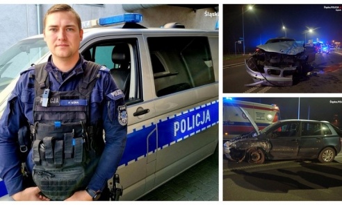Policjant po służbie zatrzymał pijanego uczestnika wypadku drogowego - Serwis informacyjny z Wodzisławia Śląskiego - naszwodzislaw.com