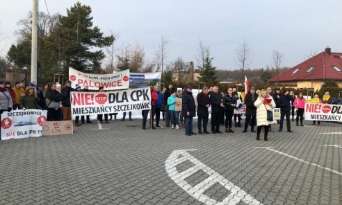 Nie dla CPK! Protest w Palowicach - Serwis informacyjny z Wodzisławia Śląskiego - naszwodzislaw.com