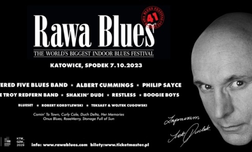 41 edycja Rawa Blues Festival już 7 października w katowickim Spodku! Ogłaszamy listę wykonawców! - Serwis informacyjny z Wodzisławia Śląskiego - naszwodzislaw.com