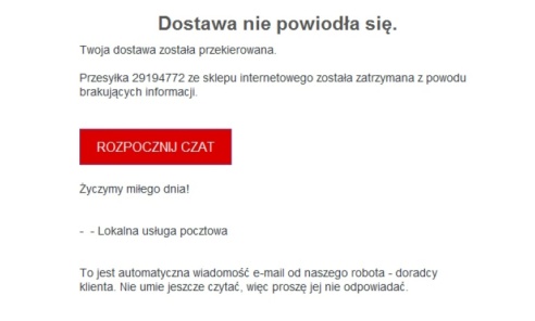 Uwaga na wiadomości Dostawa nie powiodła się  - Serwis informacyjny z Wodzisławia Śląskiego - naszwodzislaw.com