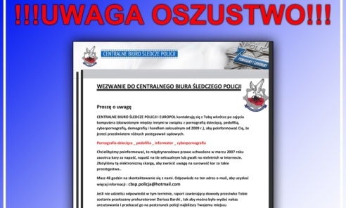 Uwaga! Przestępcy podszywają się pod policjantów CBŚP - Serwis informacyjny z Wodzisławia Śląskiego - naszwodzislaw.com