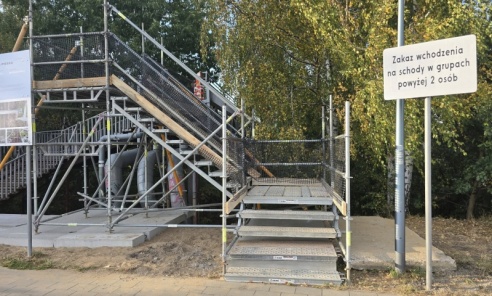 Dwie rybnickie dzielnice znów połączone. Powstała tymczasowa kładka - Serwis informacyjny z Wodzisławia Śląskiego - naszwodzislaw.com