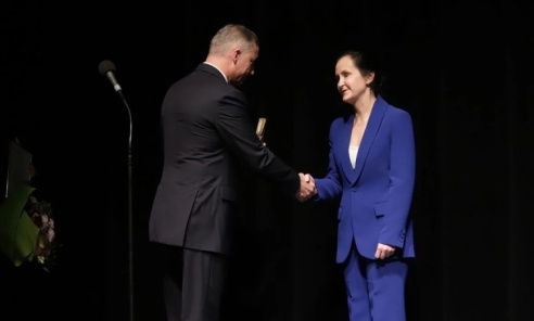 Honorowa Złota Lampka Górnicza dla Alicji Knast - Serwis informacyjny z Wodzisławia Śląskiego - naszwodzislaw.com