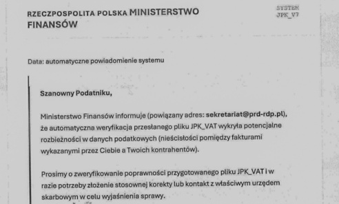 Uwaga na fałszywe e-maile dotyczące plików JPK_VAT. Oszuści podszywają się pod KAS - Serwis informacyjny z Wodzisławia Śląskiego - naszwodzislaw.com
