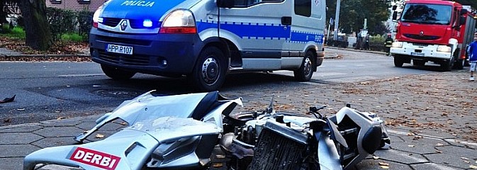 Wypadek z udziałem motocykla na Wolnej! - Serwis informacyjny z Wodzisławia Śląskiego - naszwodzislaw.com