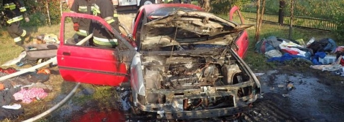 Pożar samochodu osobowego w Rybniku Boguszowicach  - Serwis informacyjny z Wodzisławia Śląskiego - naszwodzislaw.com