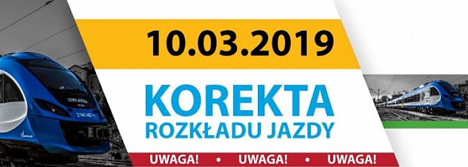 10 marca – korekta rozkładu jazdy na kolei  - Serwis informacyjny z Wodzisławia Śląskiego - naszwodzislaw.com