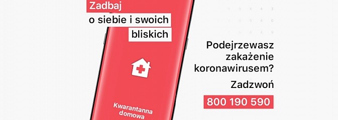 Aplikacja Kwarantanna domowa - najpierw SMS, później aktywacja  - Serwis informacyjny z Wodzisławia Śląskiego - naszwodzislaw.com