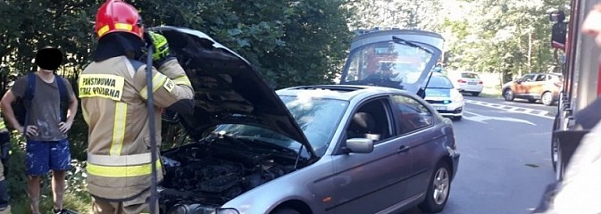 BMW stanęło w ogniu na Mikołowskiej - Serwis informacyjny z Wodzisławia Śląskiego - naszwodzislaw.com
